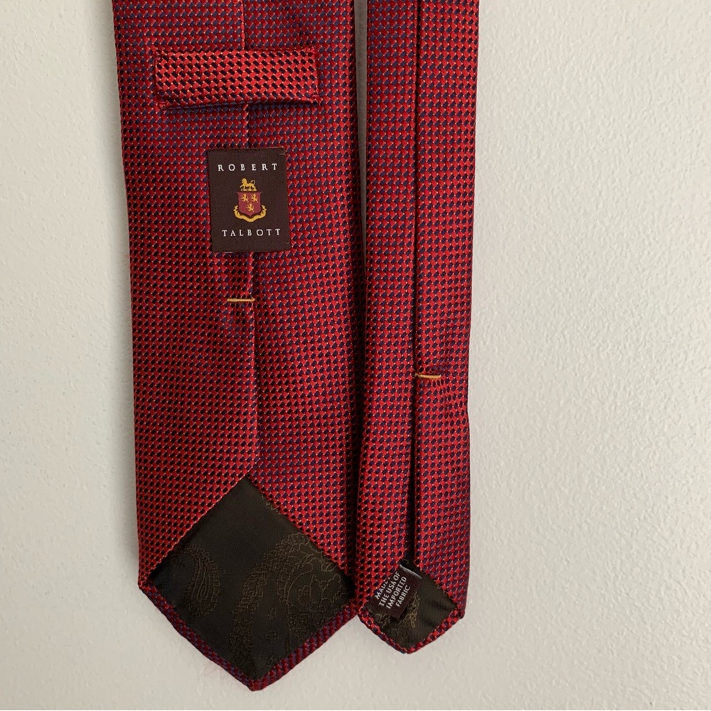 Robert Talbott Burgundy Patterned Tie - image 1